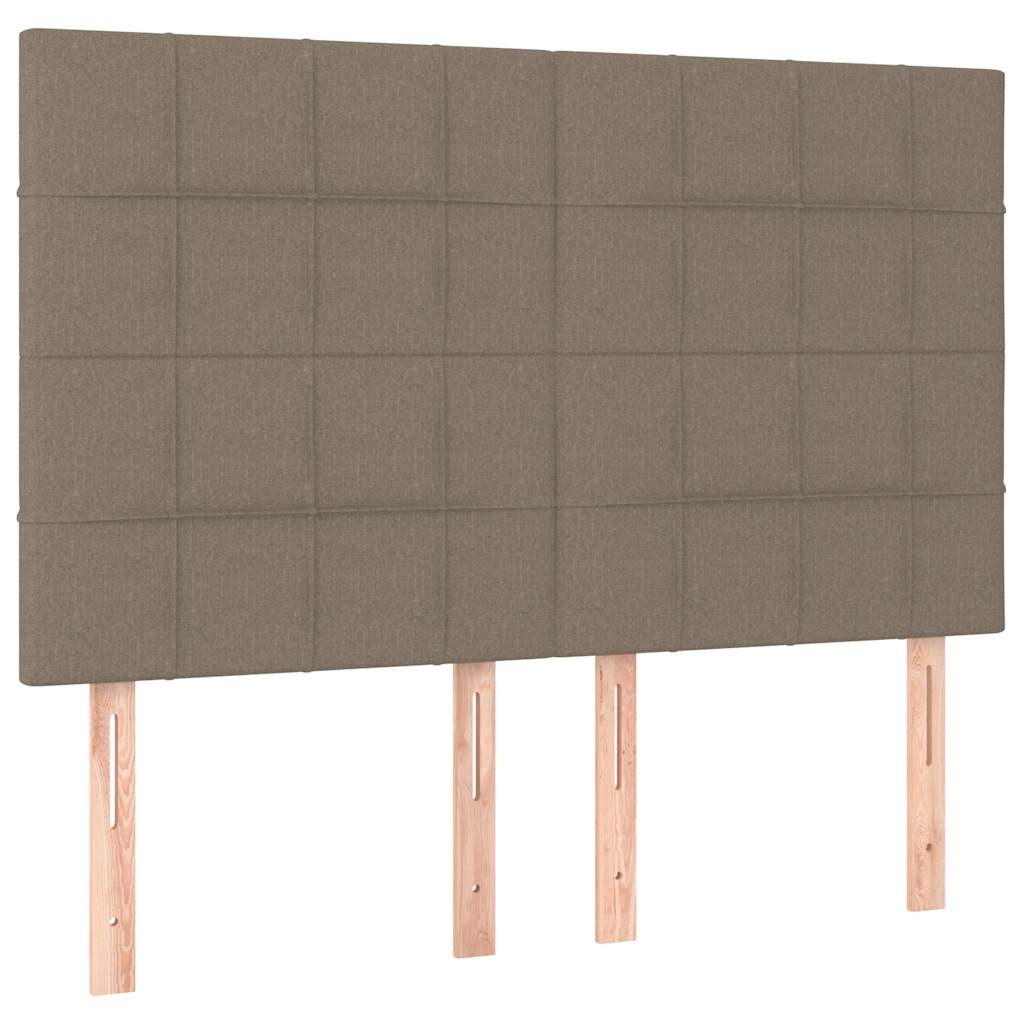 Vidaxl hoofdbord taupe 144x5x118 128 cm stof