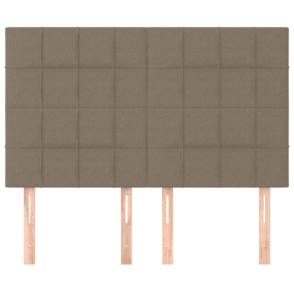 Vidaxl hoofdbord taupe 144x5x118 128 cm stof