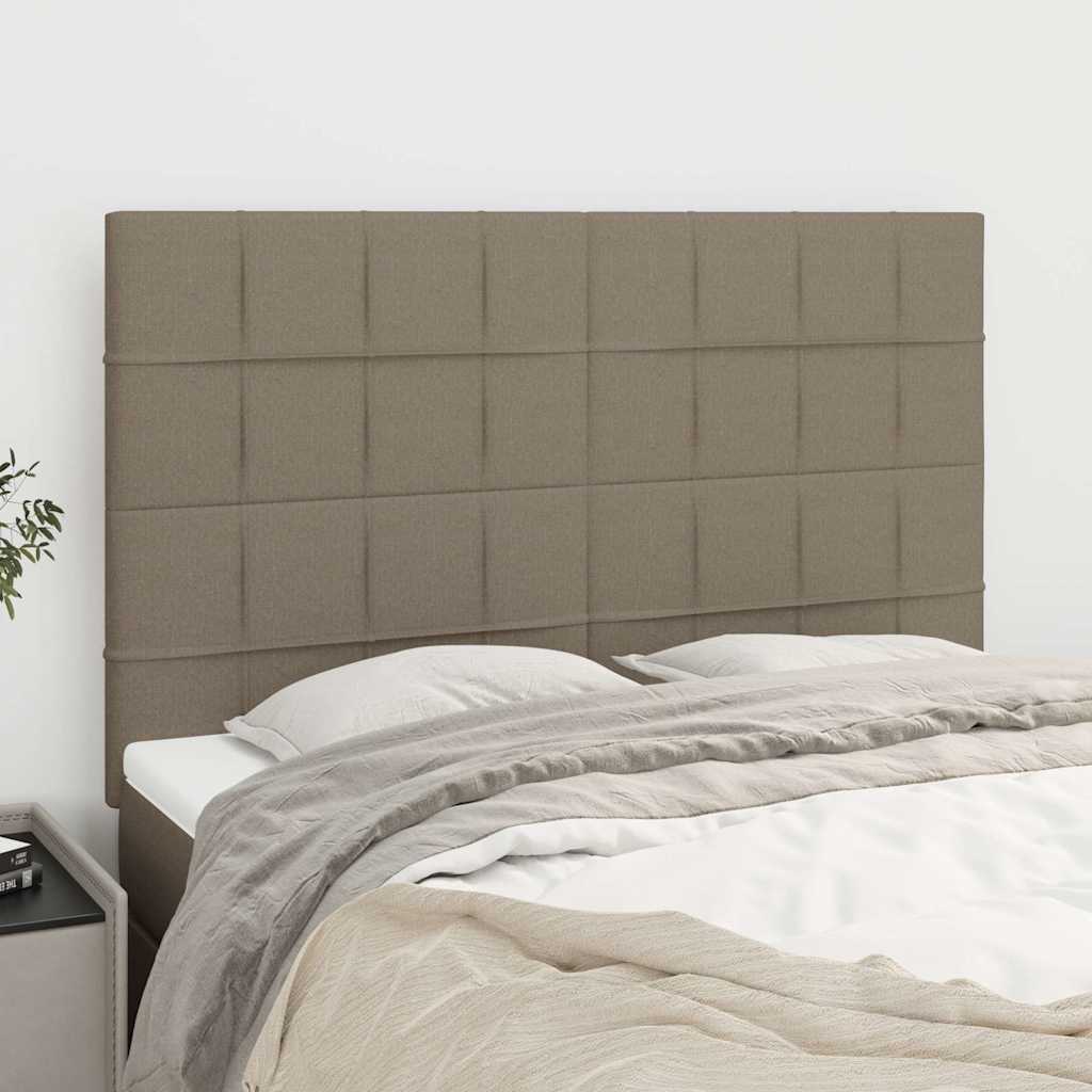 Vidaxl hoofdbord taupe 144x5x118 128 cm stof