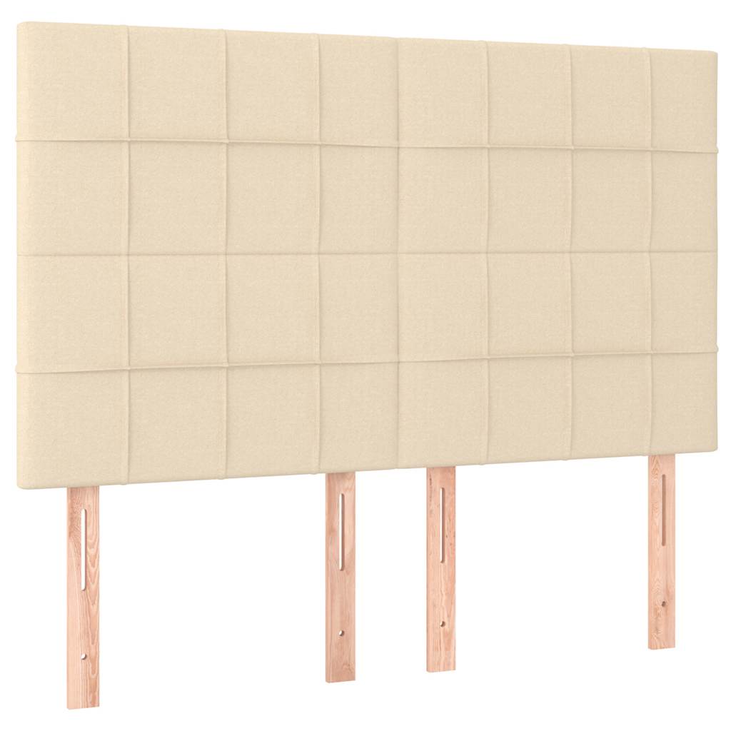 Vidaxl hoofdbord crème 144x5x118 128 cm stof