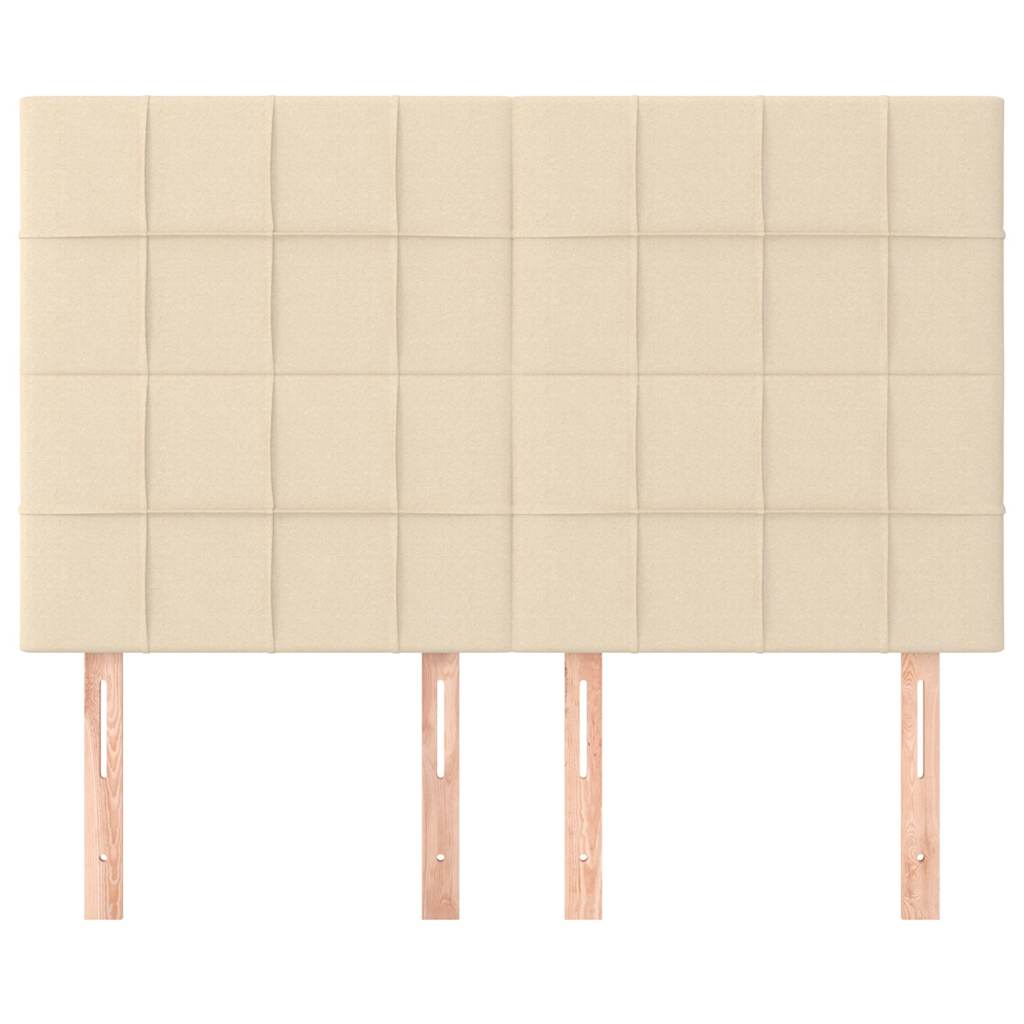 Vidaxl hoofdbord crème 144x5x118 128 cm stof