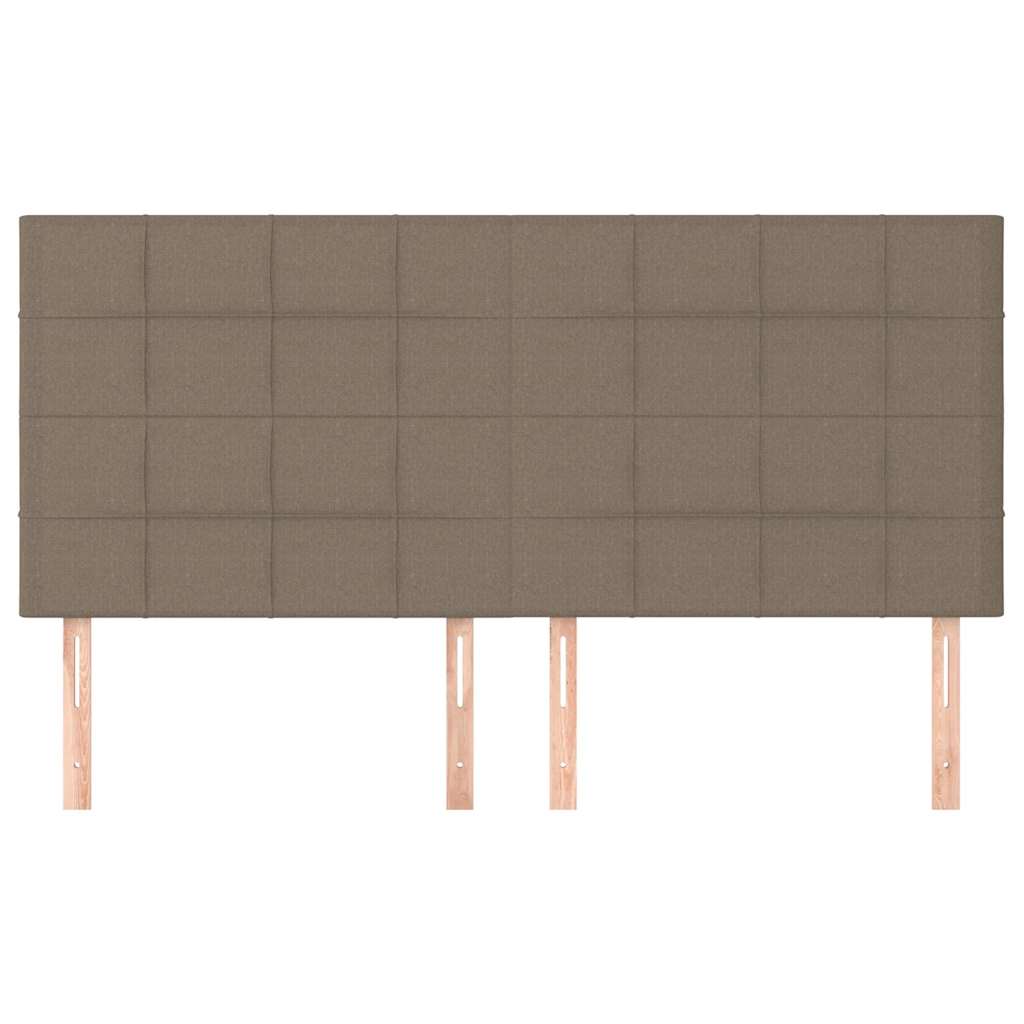 Vidaxl hoofdbord taupe 160x5x118 128 cm stof