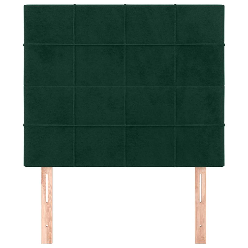Vidaxl hoofdbord donkergroen 90x5x118 128 cm fluweel