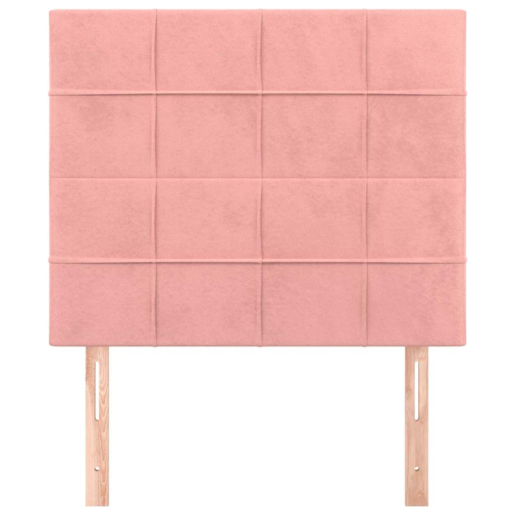 Vidaxl hoofdbord roze 90x5x118 128 cm fluweel