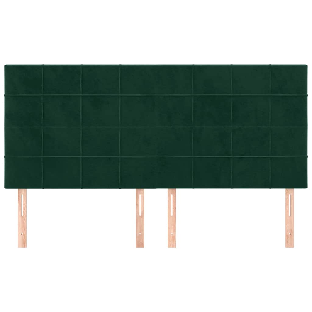 Vidaxl hoofdbord donkergroen 180x5x118 128 cm fluweel