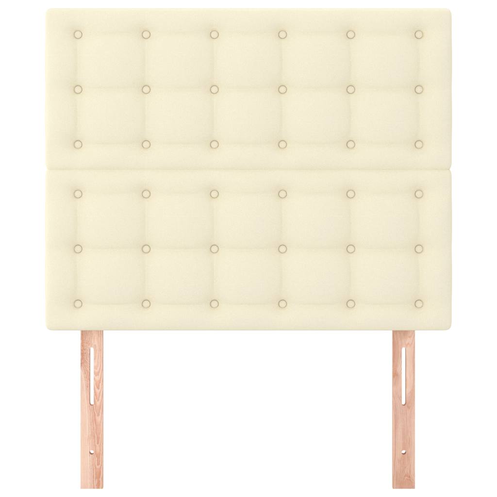 Vidaxl hoofdbord crème 80x5x118 128 cm kunstleer