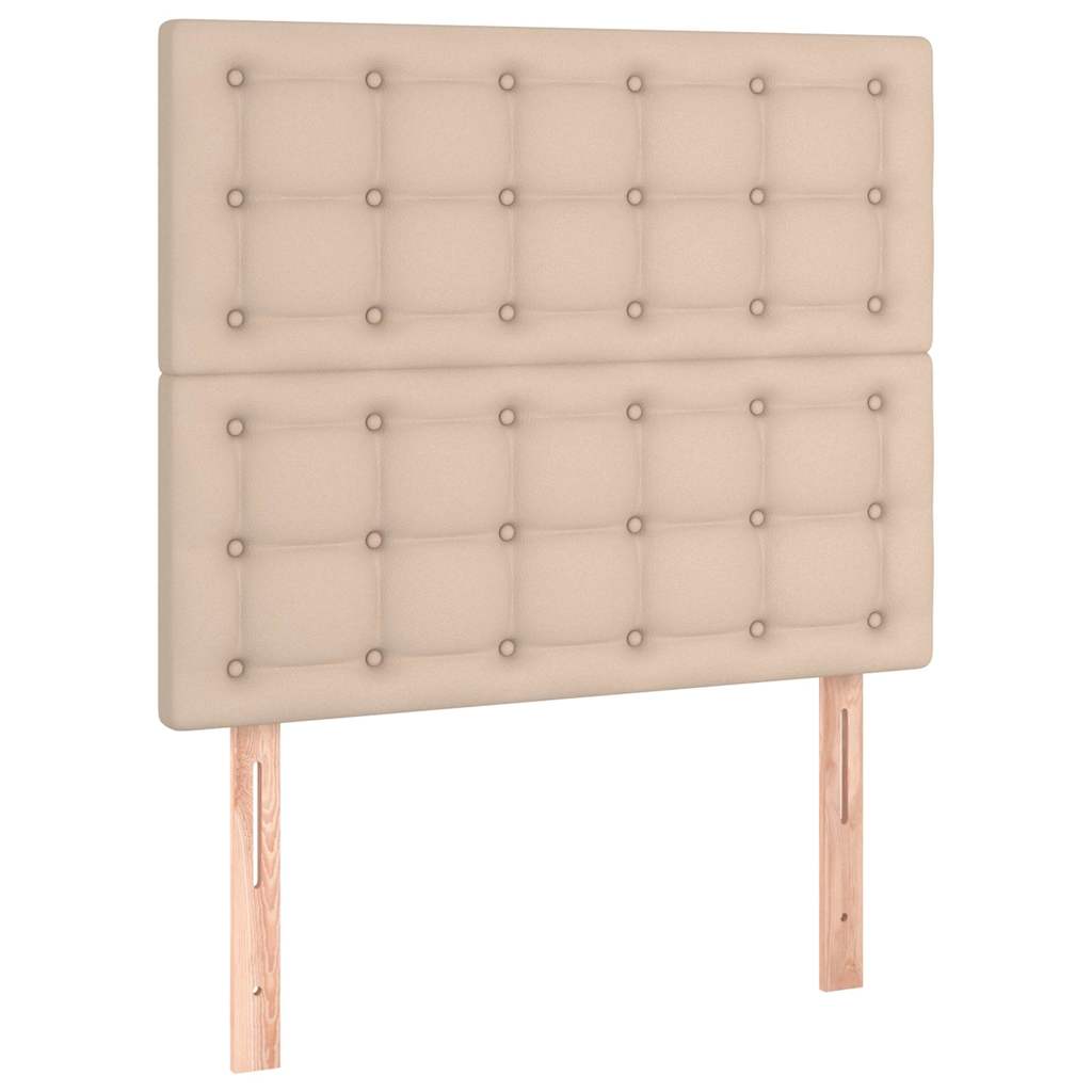 Vidaxl hoofdbord cappuccino 100x5x118 128 cm kunstleer