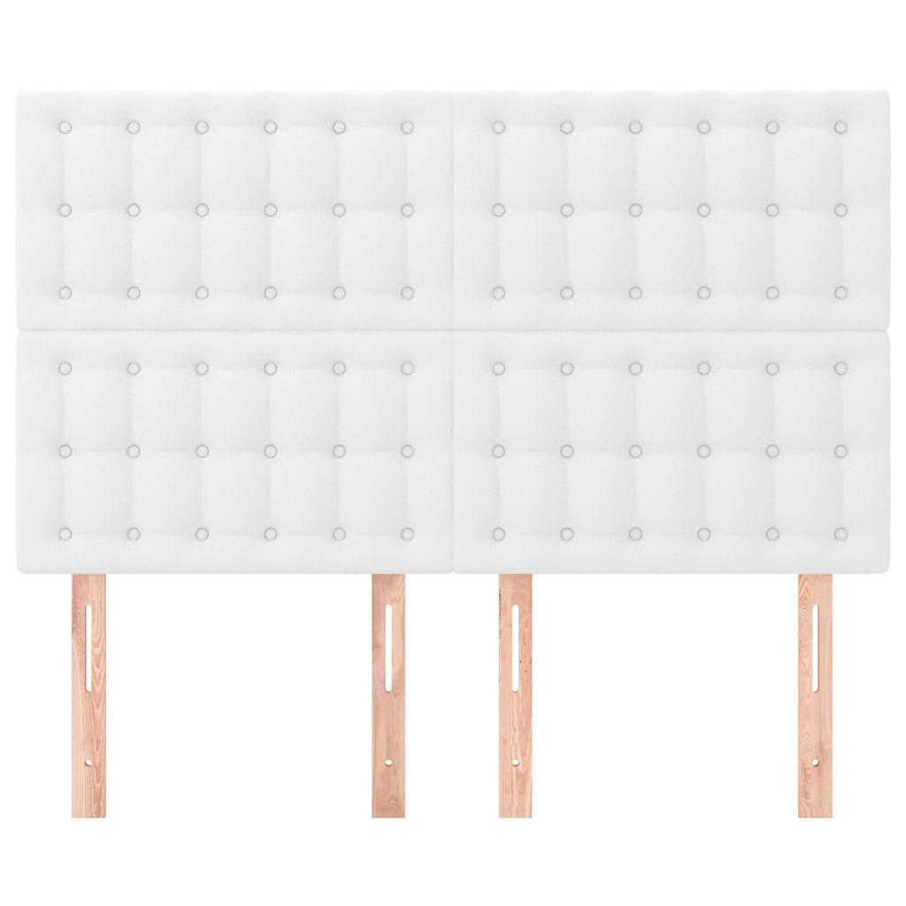 Vidaxl hoofdbord wit 144x5x118 128 cm kunstleer