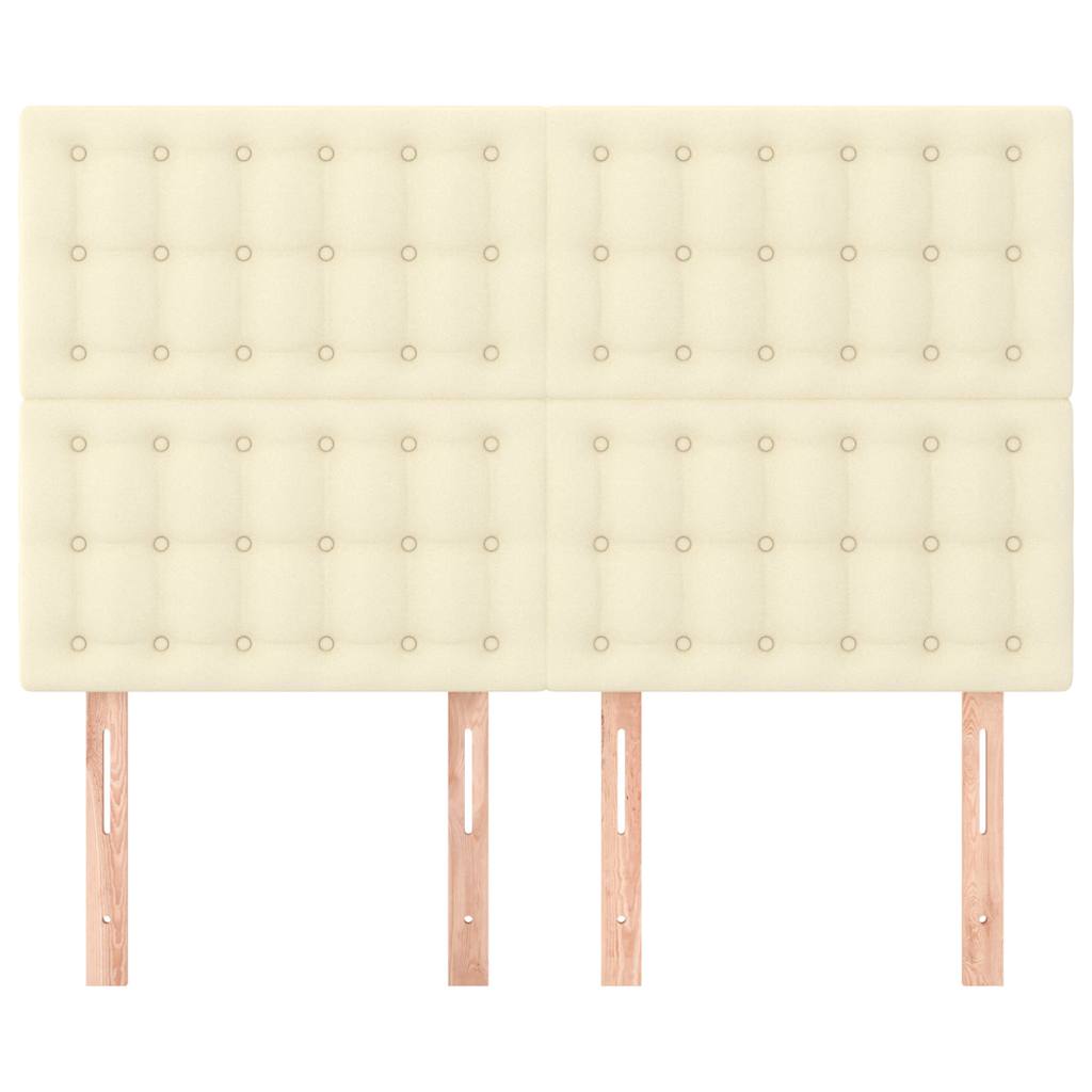 Vidaxl hoofdbord crème 144x5x118 128 cm kunstleer