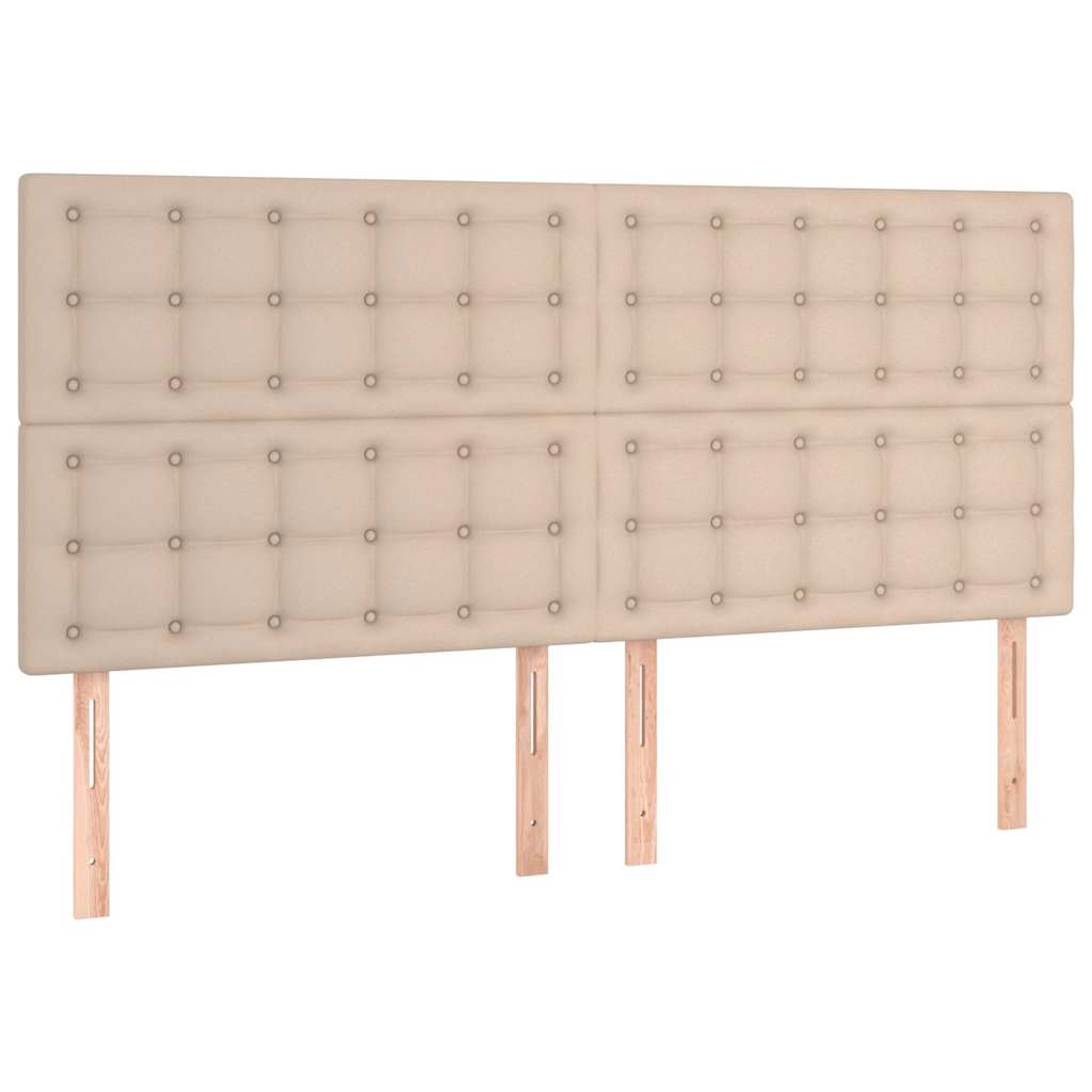 Vidaxl hoofdbord cappuccino 160x5x118 128 cm kunstleer