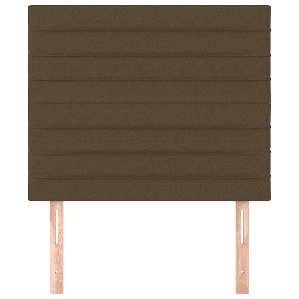 Vidaxl hoofdbord donkerbruin 90x5x118 128 cm stof