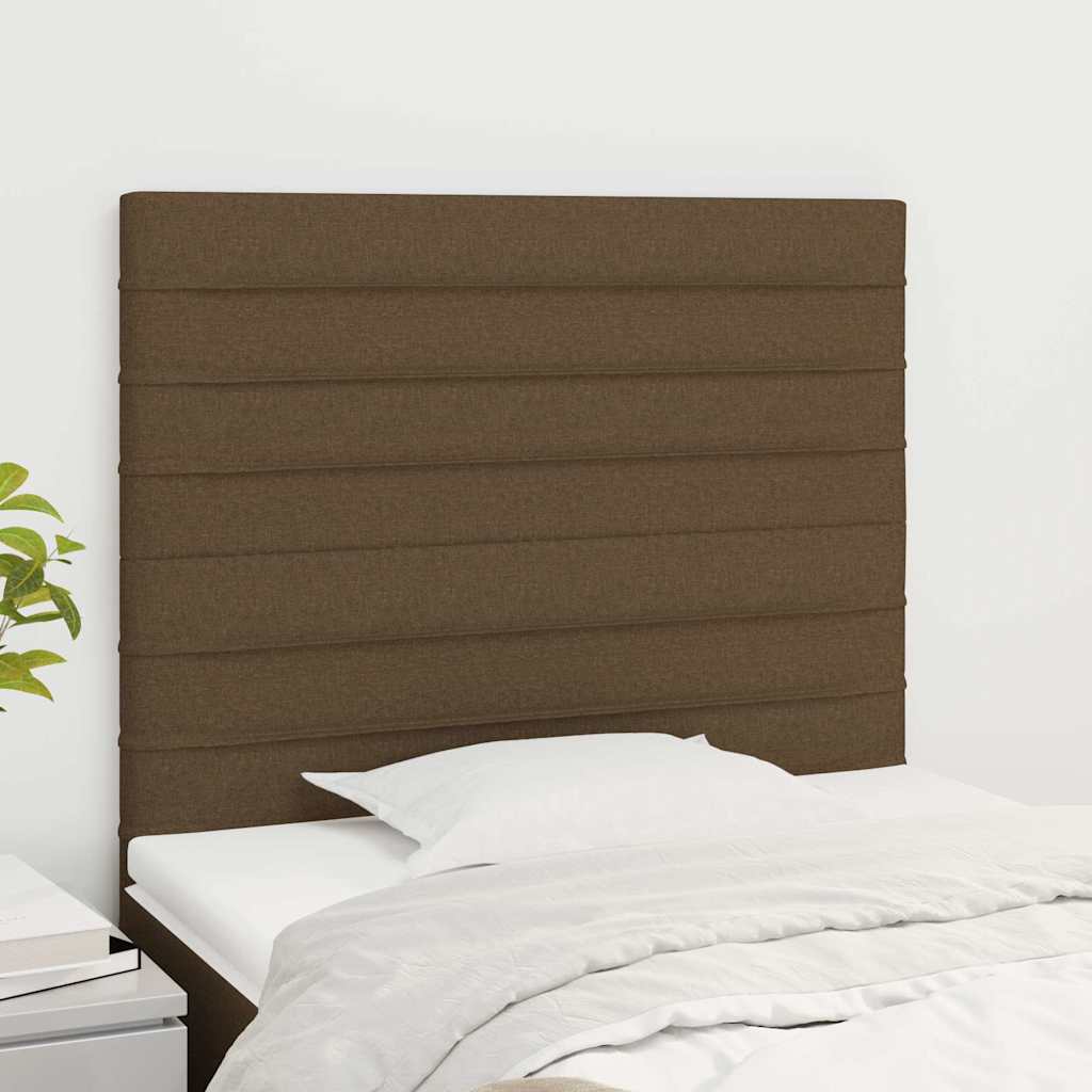 Vidaxl hoofdbord donkerbruin 90x5x118 128 cm stof