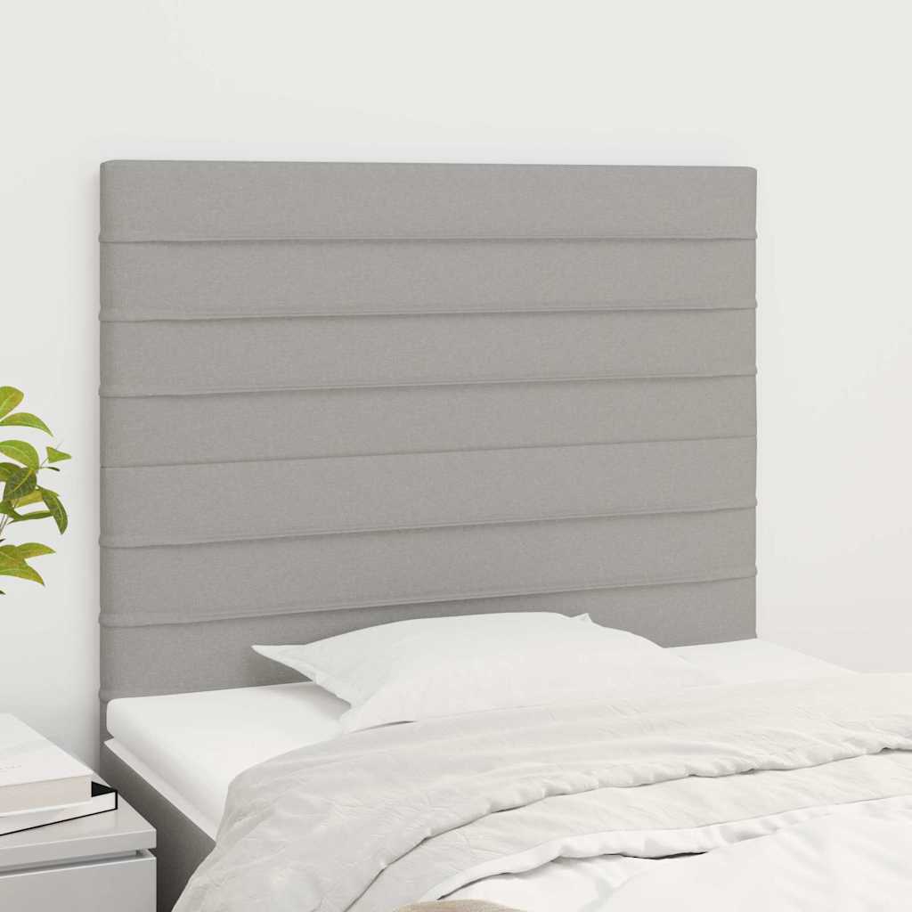 Vidaxl hoofdbord lichtgrijs 100x5x118 128 cm stof