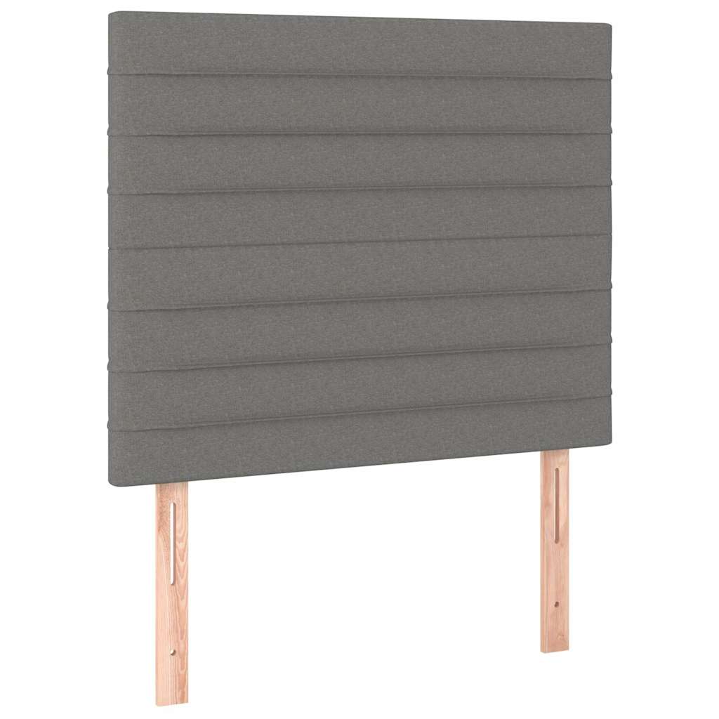Vidaxl hoofdbord donkergrijs 100x5x118 128 cm stof