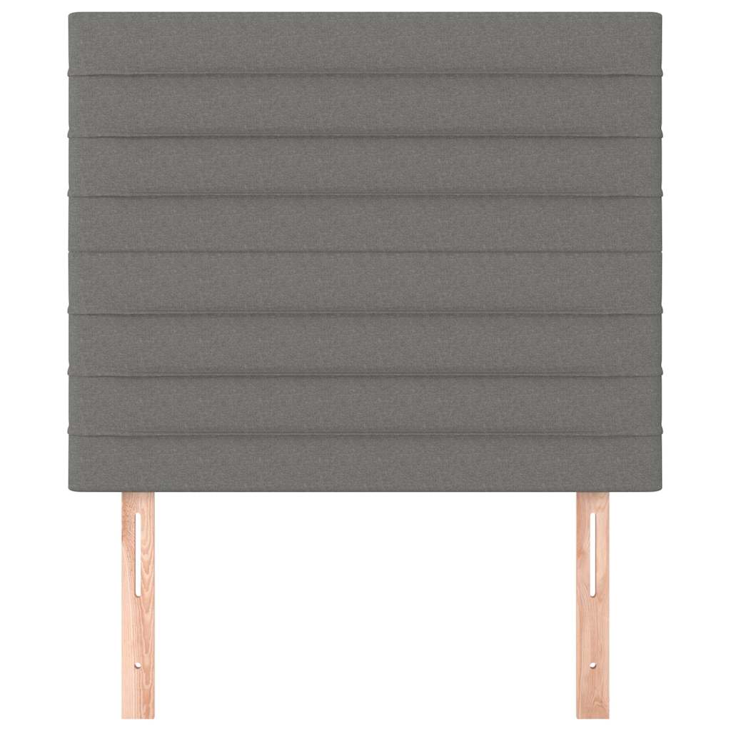 Vidaxl hoofdbord donkergrijs 100x5x118 128 cm stof
