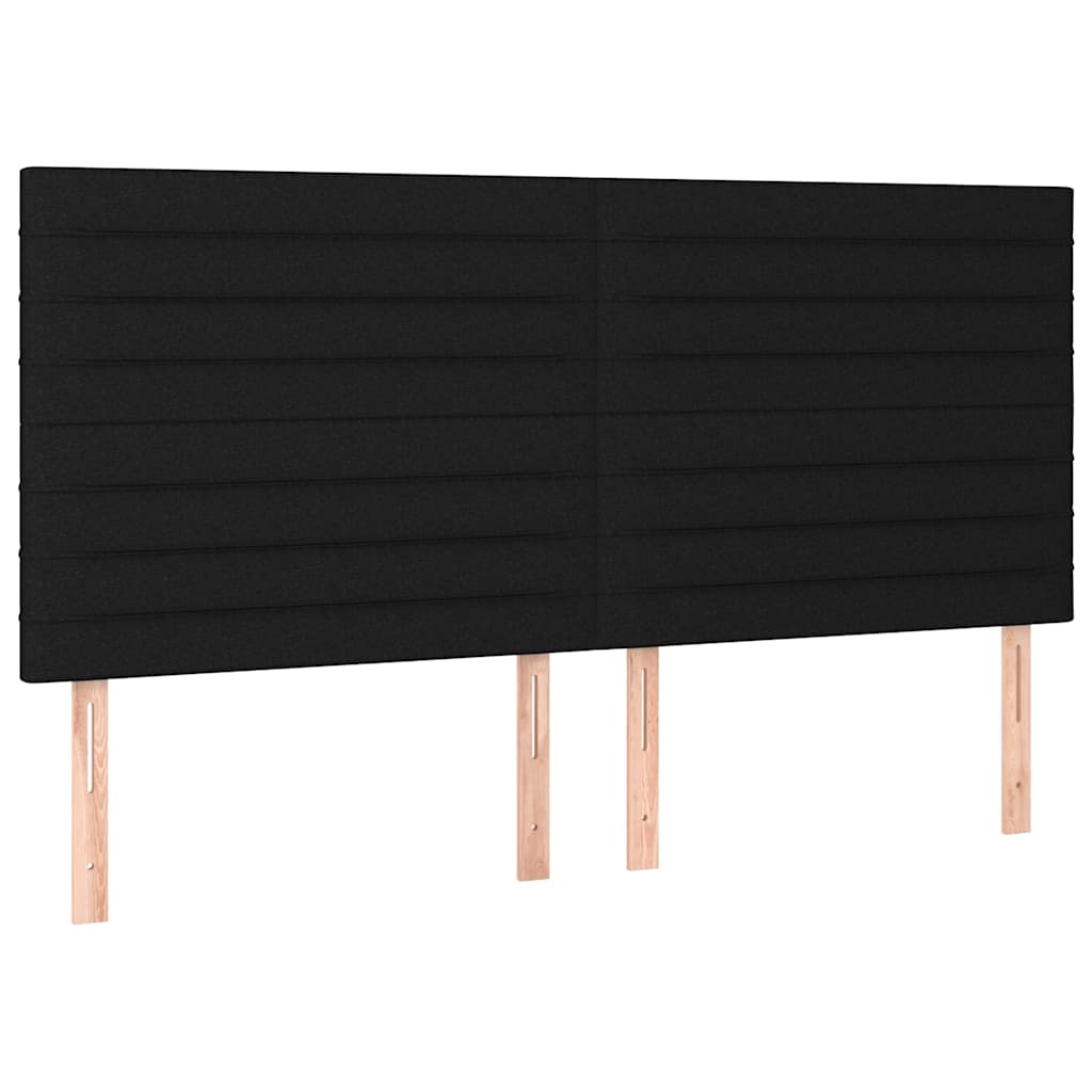 Vidaxl hoofdbord zwart 160x5x118 128 cm stof