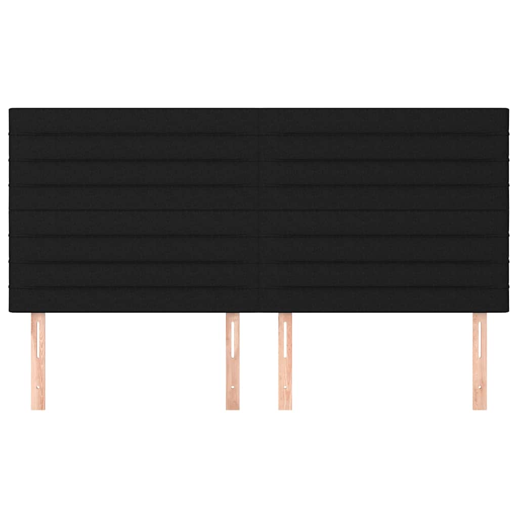 Vidaxl hoofdbord zwart 160x5x118 128 cm stof