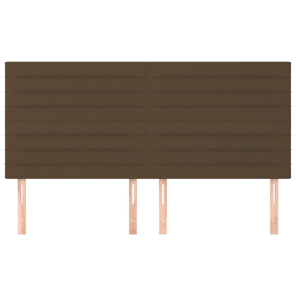 Vidaxl hoofdbord donkerbruin 160x5x118 128 cm stof