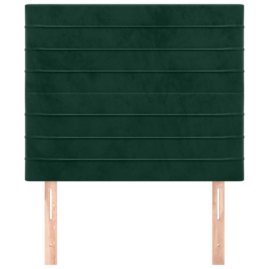 Vidaxl hoofdbord donkergroen 80x5x118 128 cm fluweel