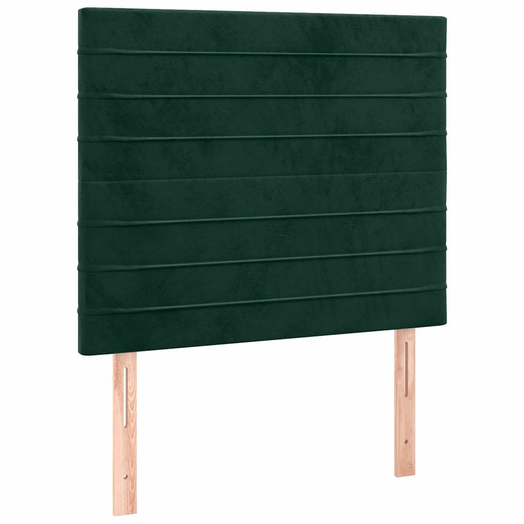 Vidaxl hoofdbord donkergroen 90x5x118 128 cm fluweel