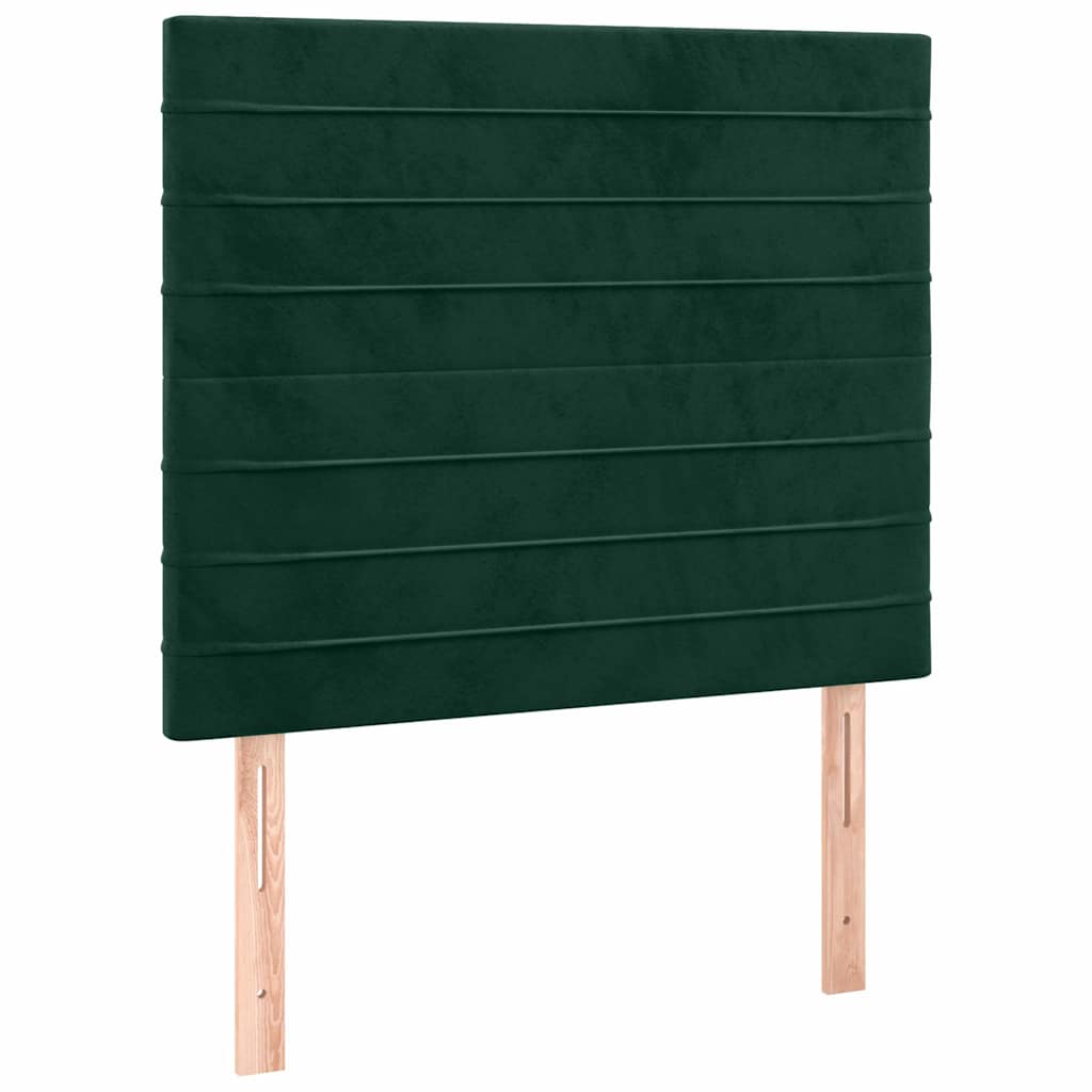 Vidaxl hoofdbord donkergroen 100x5x118 128 cm fluweel