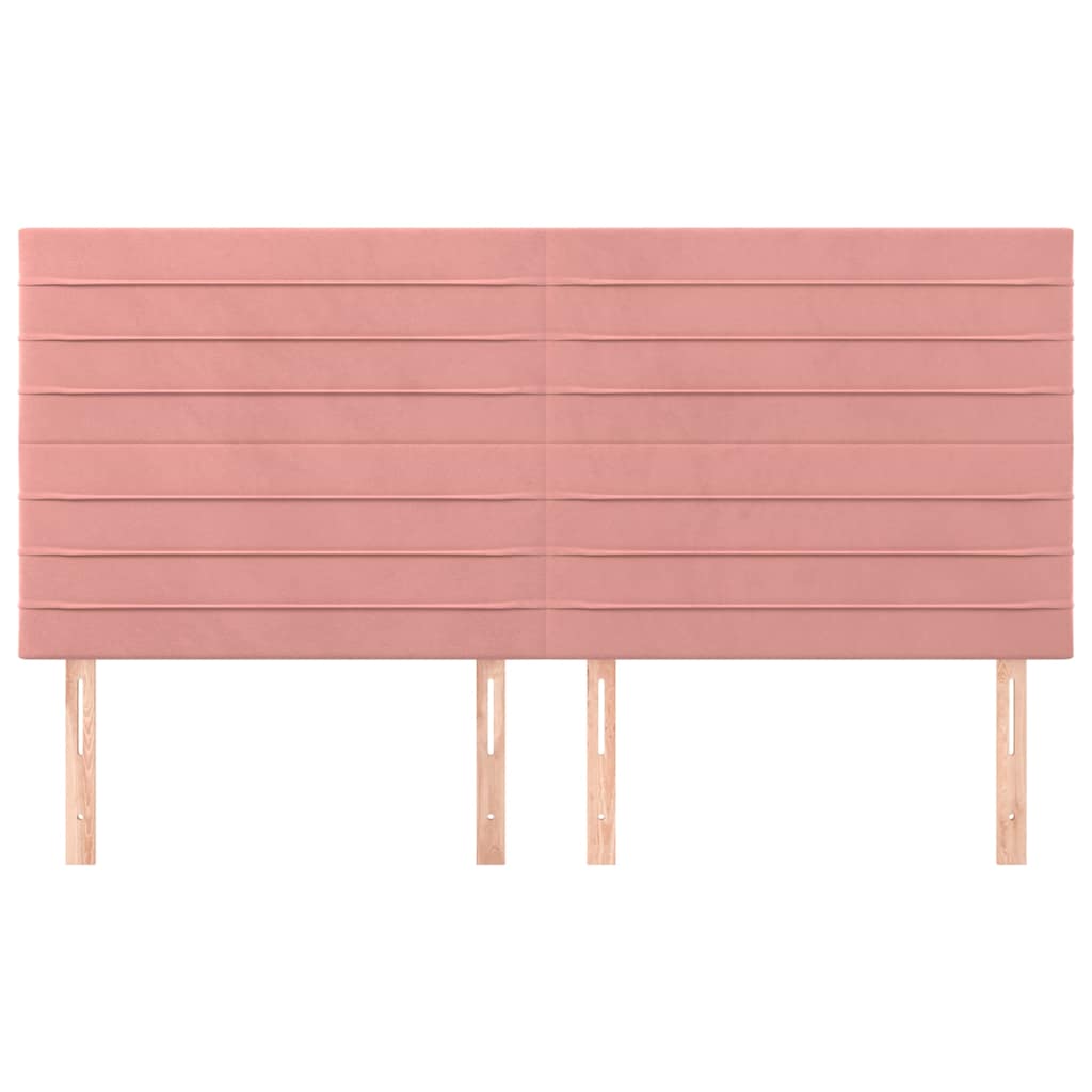 Vidaxl hoofdbord roze 180x5x118 128 cm fluweel