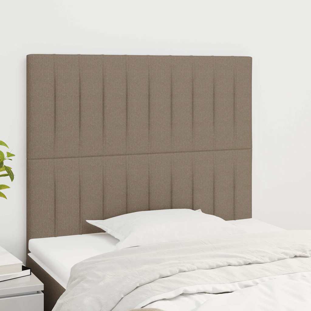 Vidaxl hoofdbord taupe 80x5x118 128 cm stof