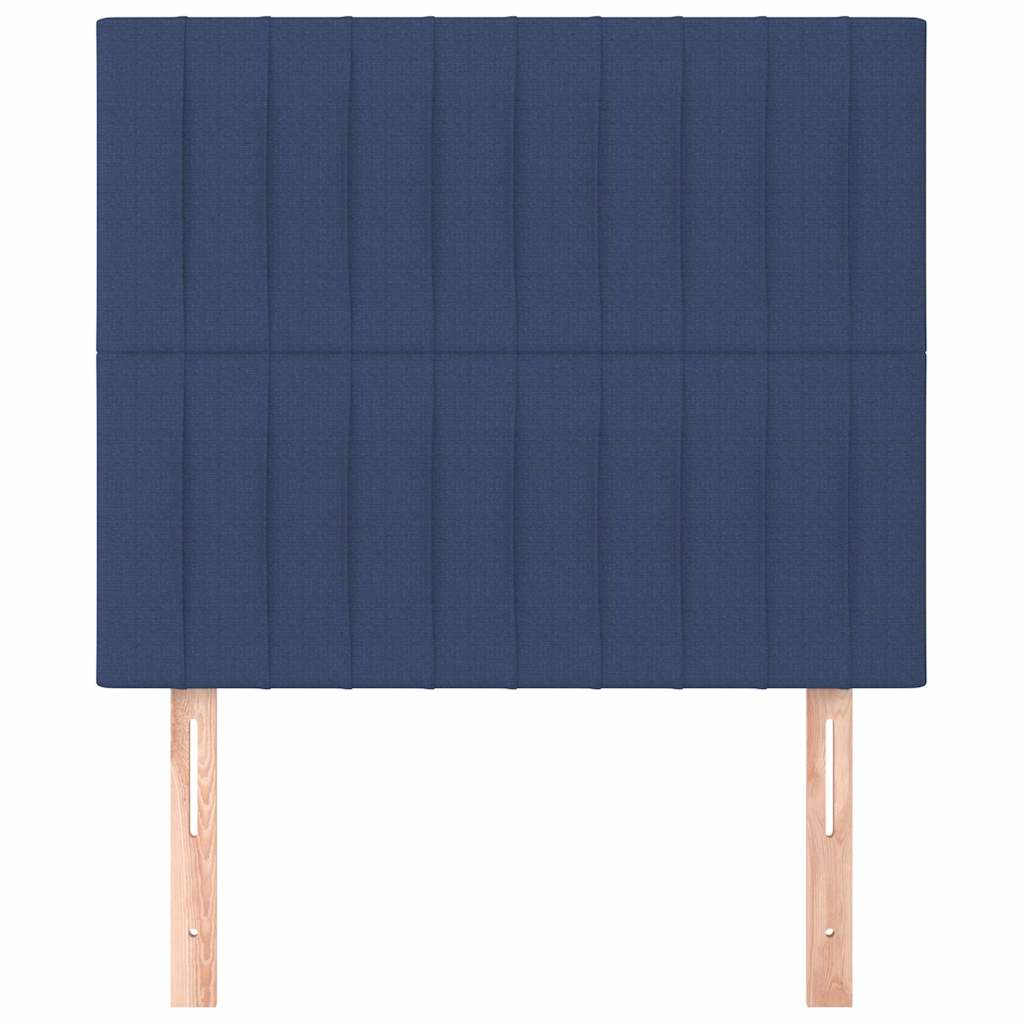 Vidaxl hoofdbord blauw 80x5x118 128 cm stof