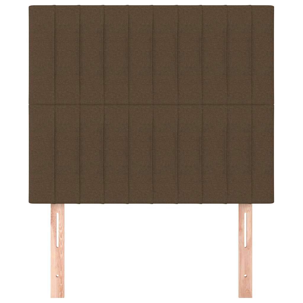 Vidaxl hoofdbord donkerbruin 100x5x118 128 cm stof