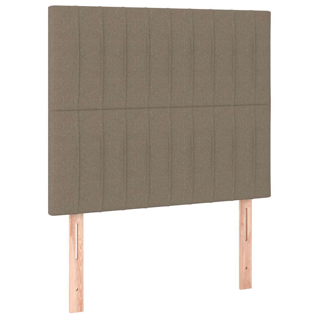 Vidaxl hoofdbord taupe 100x5x118 128 cm stof