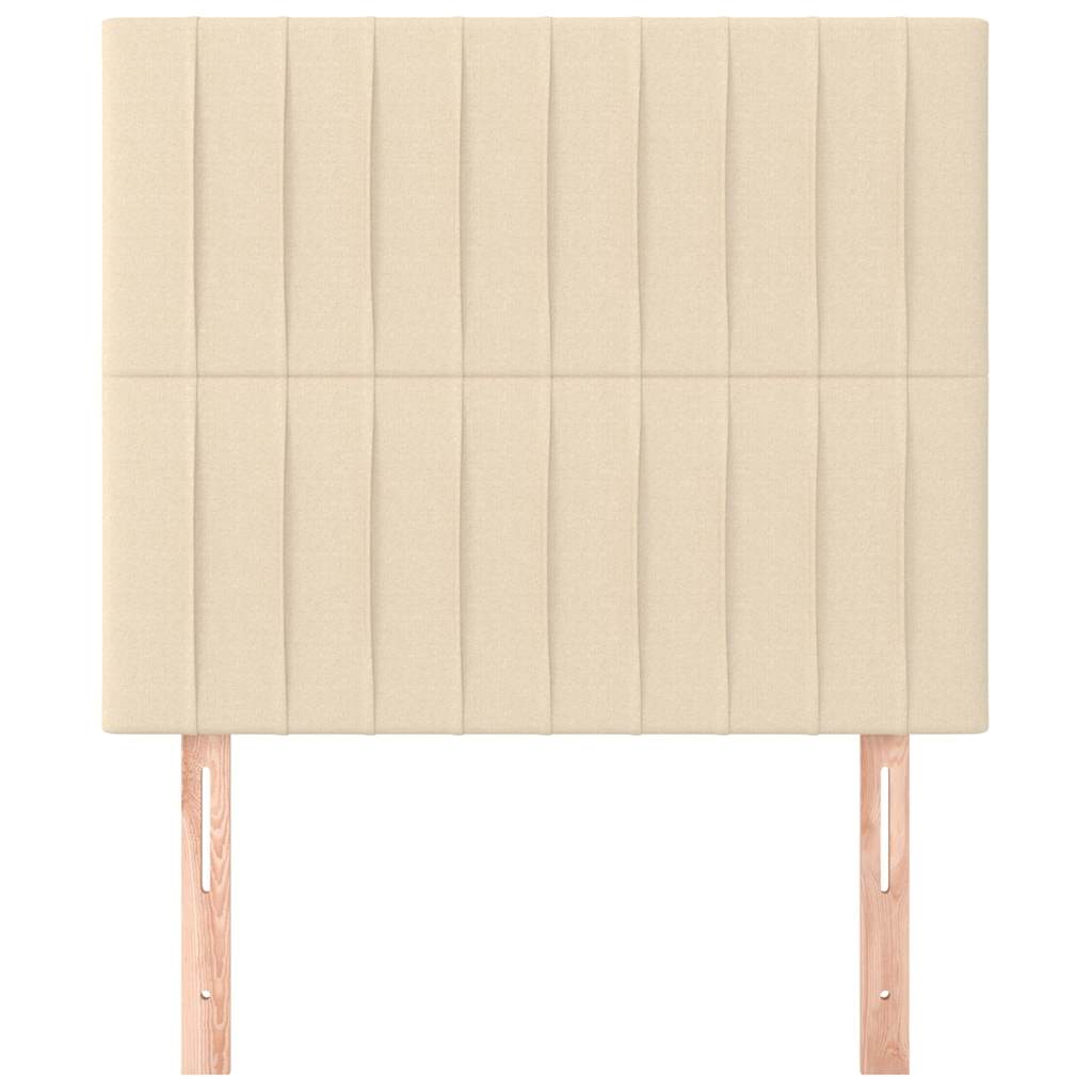 Vidaxl hoofdbord crème 100x5x118 128 cm stof