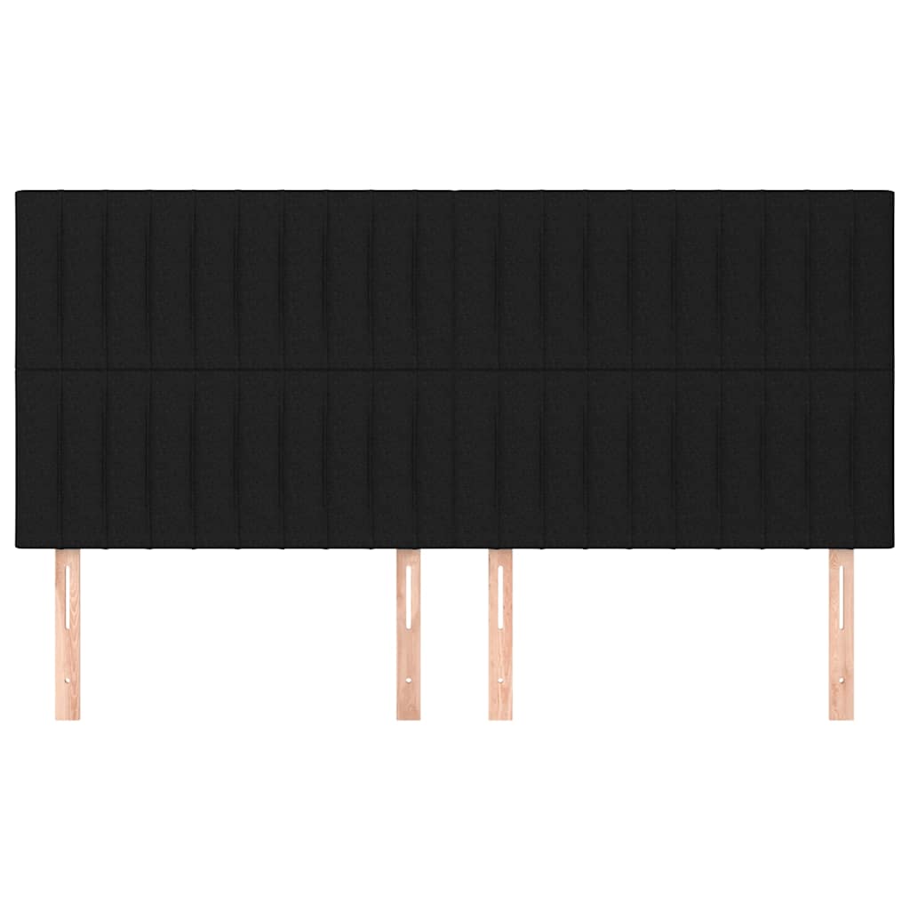 Vidaxl hoofdbord zwart 160x5x118 128 cm stof