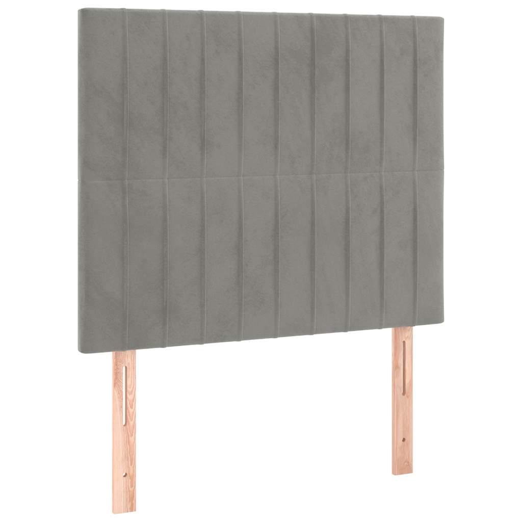 Vidaxl hoofdbord lichtgrijs 100x5x118 128 cm fluweel