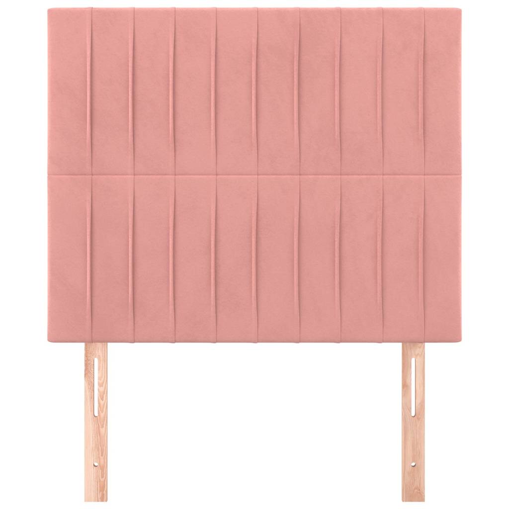 Vidaxl hoofdbord roze 100x5x118 128 cm fluweel