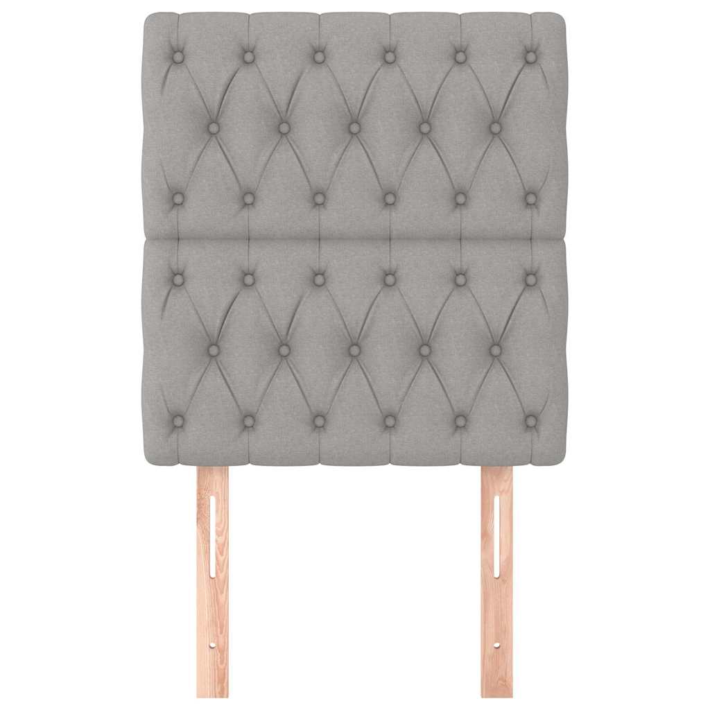 Vidaxl hoofdbord lichtgrijs 80x7x118 128 cm stof