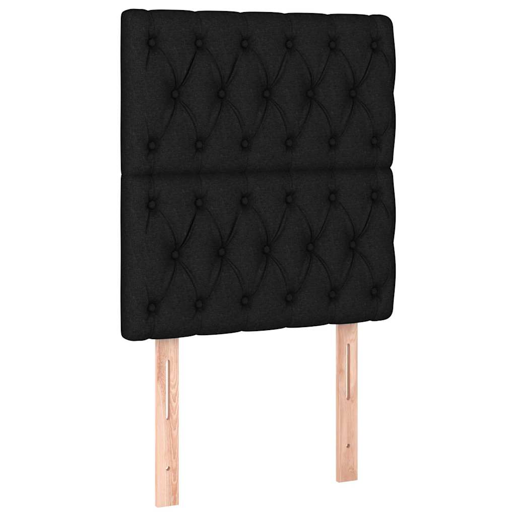 Vidaxl hoofdborden 2 st 80x7x78 88 cm stof zwart