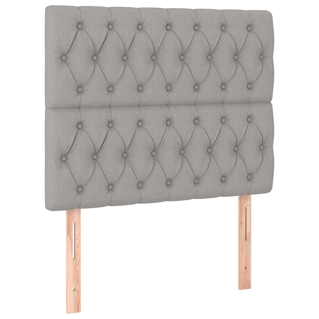 Vidaxl hoofdbord lichtgrijs 100x7x118 128 cm stof