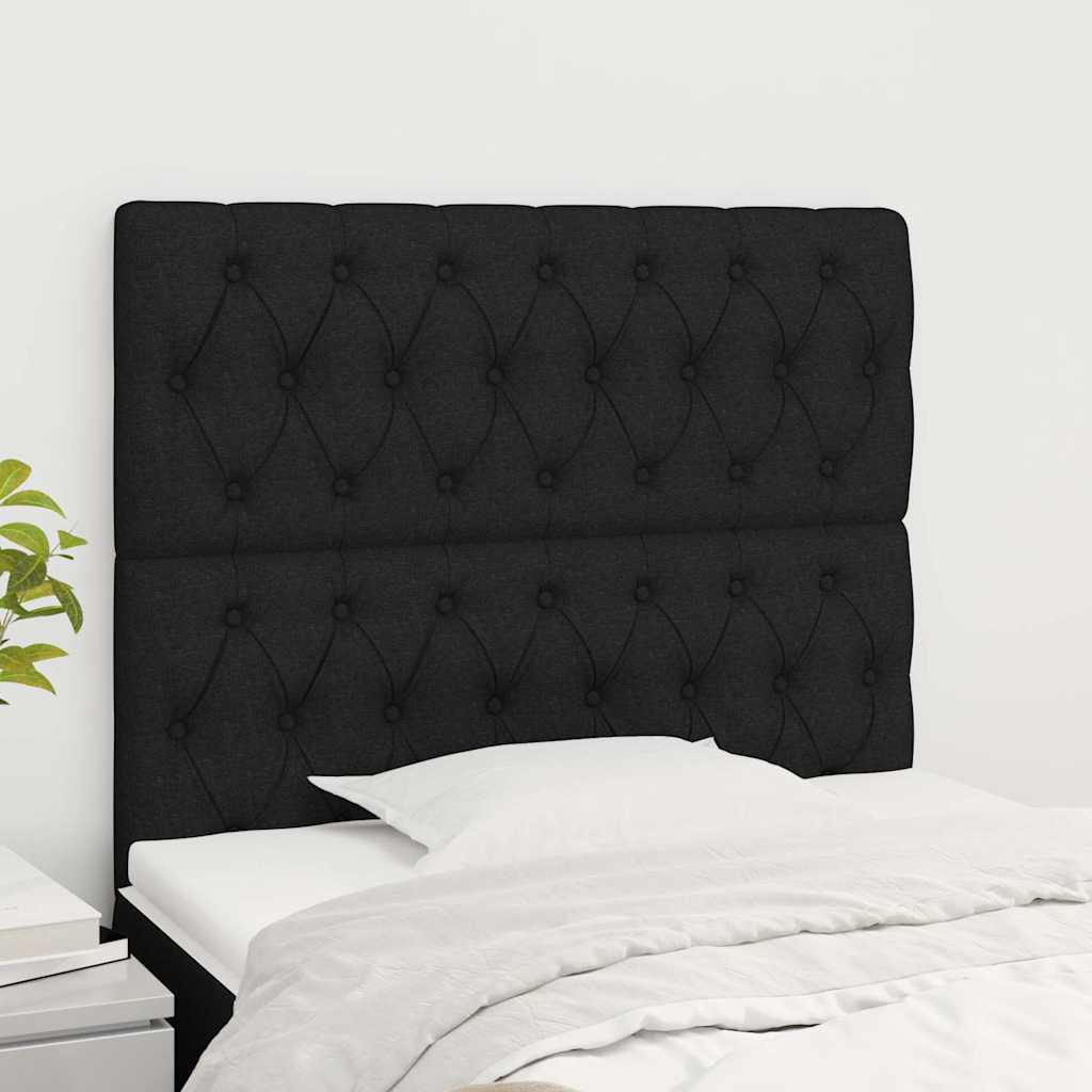 Vidaxl hoofdbord zwart 100x7x118 128 cm stof