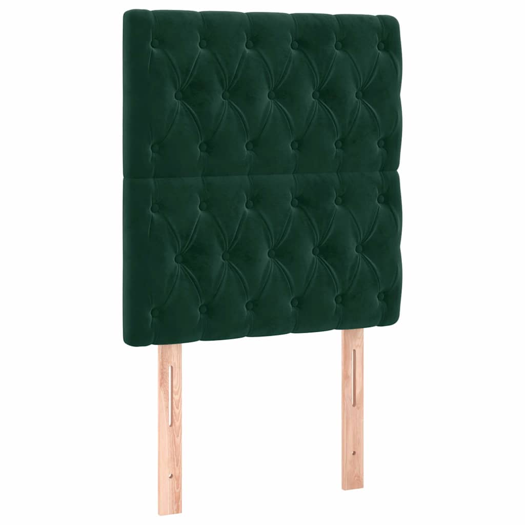 Vidaxl hoofdbord donkergroen 80x7x118 128 cm fluweel