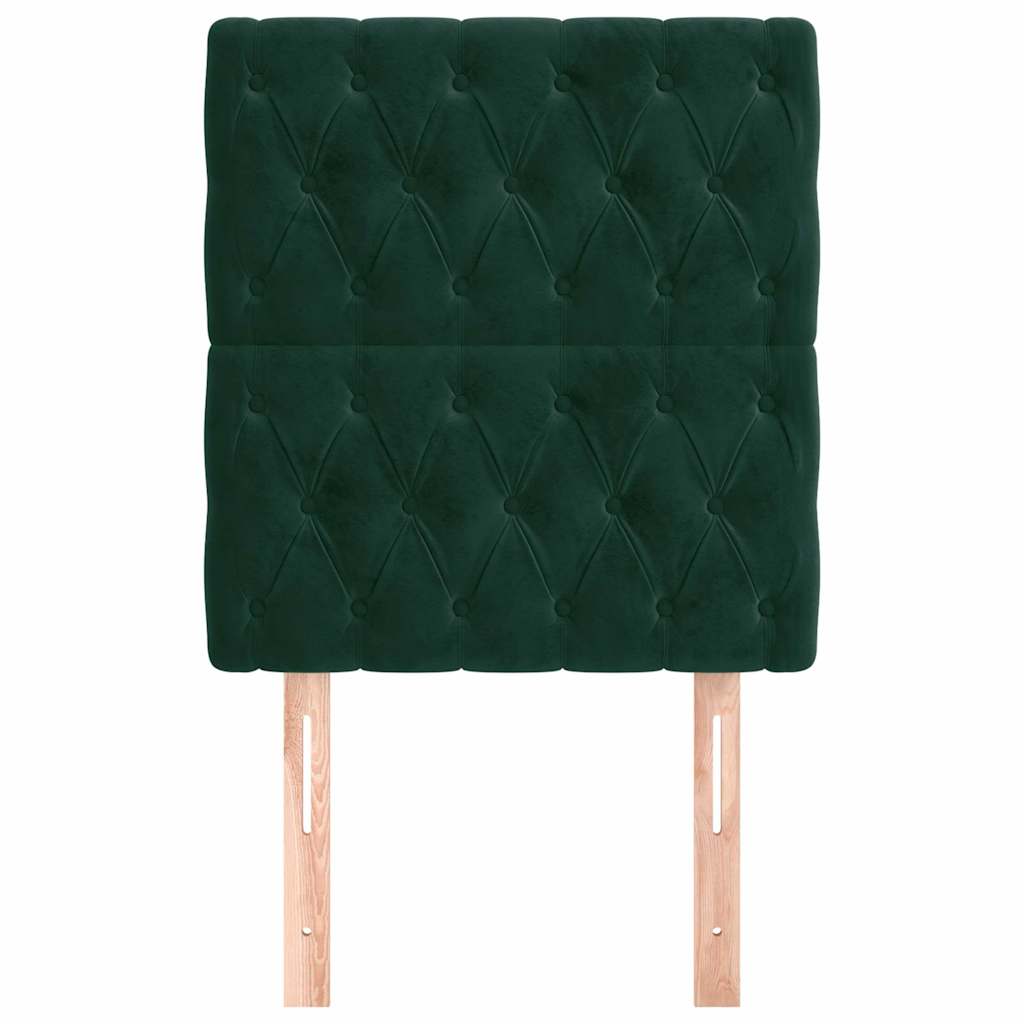 Vidaxl hoofdbord donkergroen 80x7x118 128 cm fluweel