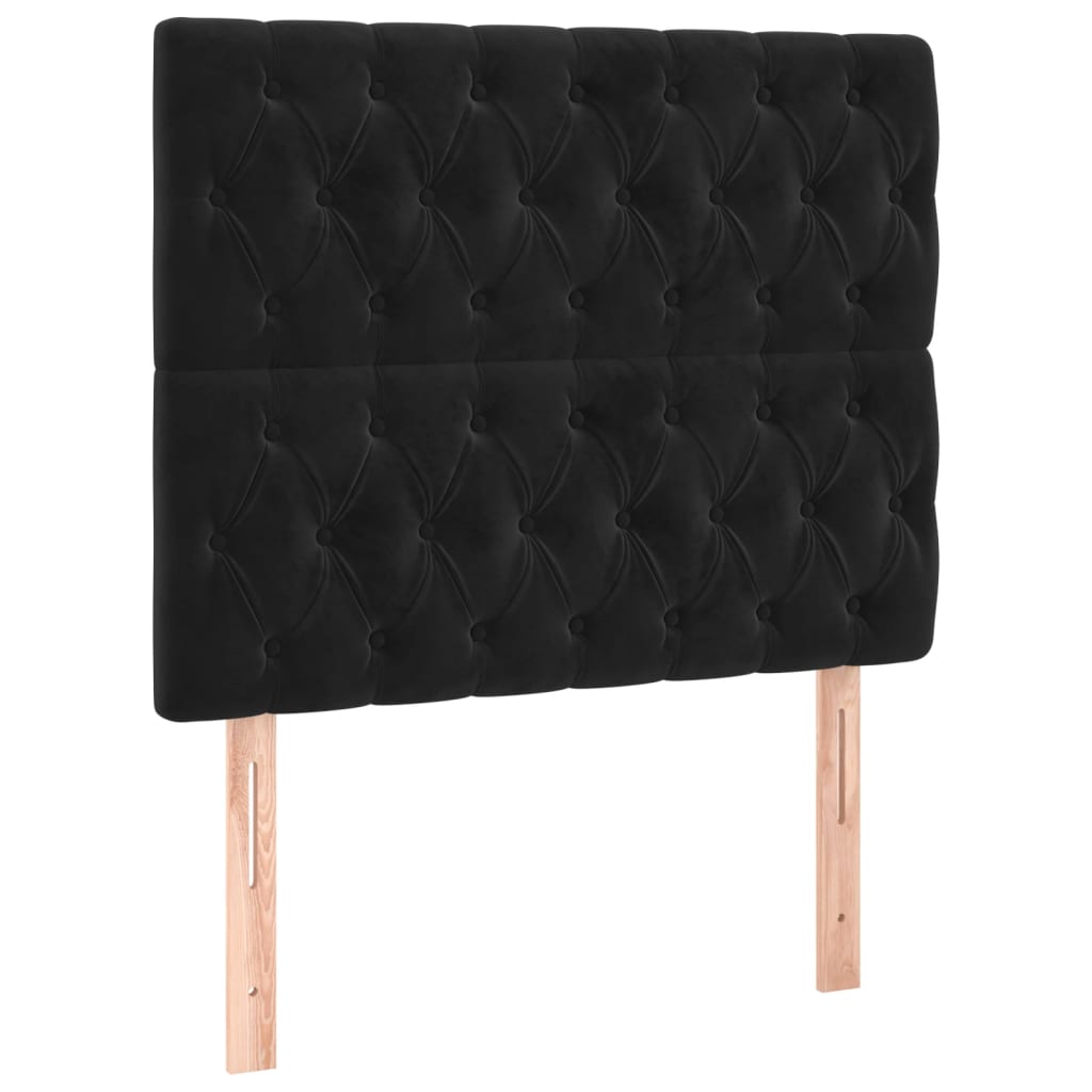 Vidaxl hoofdbord zwart 90x7x118 128 cm fluweel
