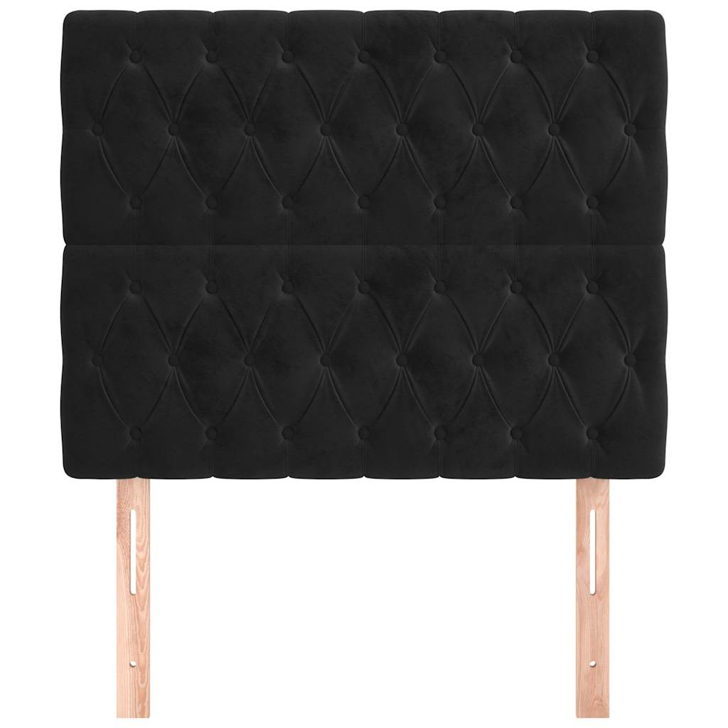 Vidaxl hoofdbord zwart 90x7x118 128 cm fluweel