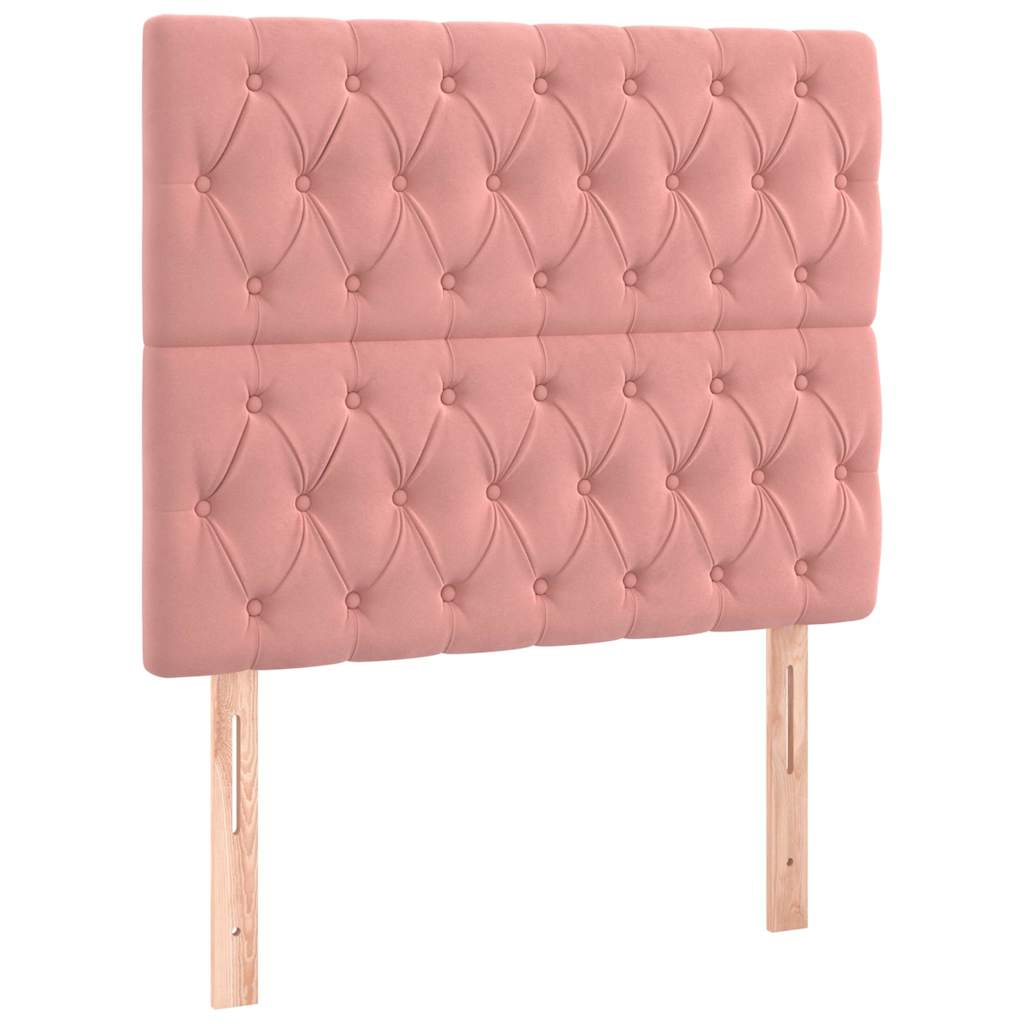 Vidaxl hoofdbord roze 90x7x118 128 cm fluweel