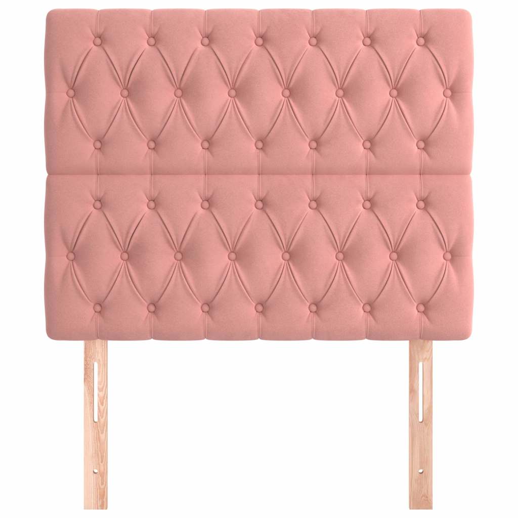 Vidaxl hoofdbord roze 90x7x118 128 cm fluweel