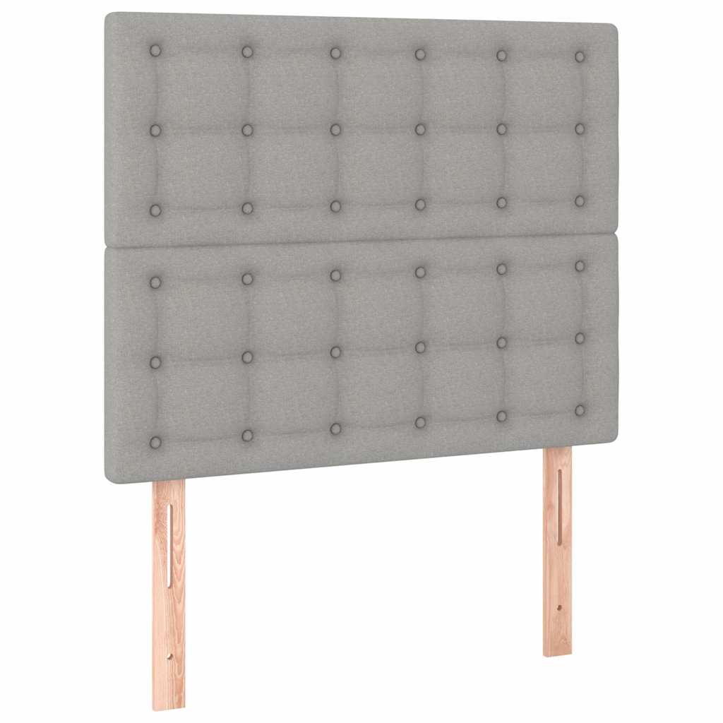 Vidaxl hoofdbord lichtgrijs 100x5x118 128 cm stof