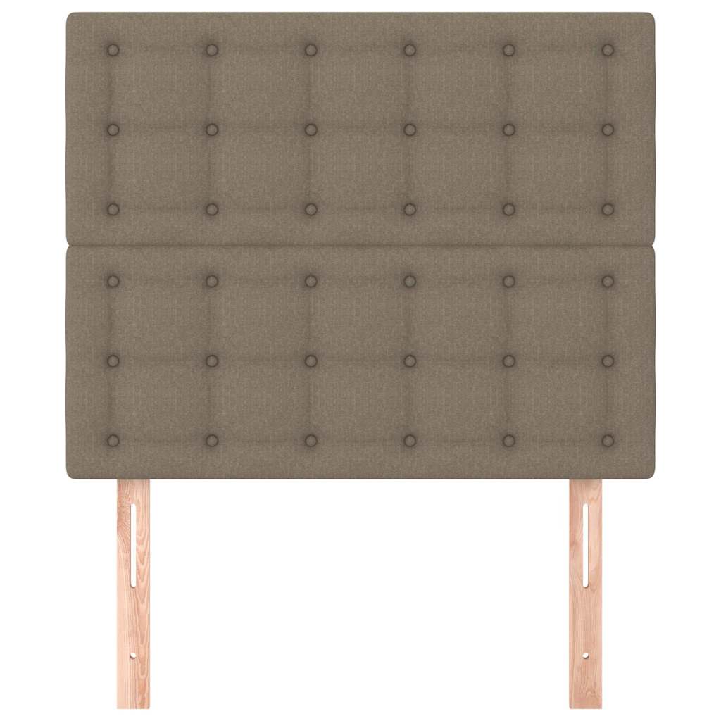 Vidaxl hoofdbord taupe 100x5x118 128 cm stof