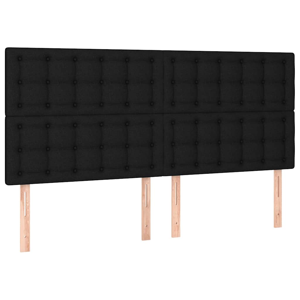 Vidaxl hoofdbord zwart 180x5x118 128 cm stof