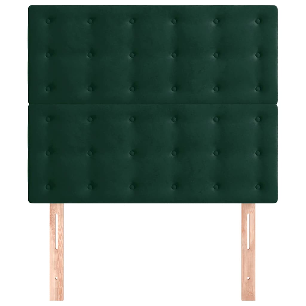 Vidaxl hoofdbord donkergroen 80x5x118 128 cm fluweel