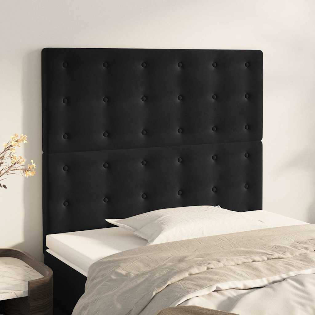 Vidaxl hoofdbord zwart 90x5x118 128 cm fluweel