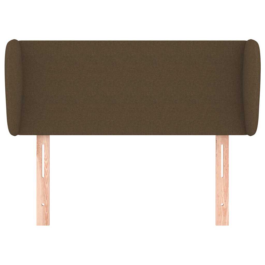 Vidaxl hoofdbord met randen 83x23x78 88 cm stof donkerbruin